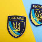 Шеврон нашивка на липучке IDEIA Трезубец Украины UKRAINE, вышитый патч 6.5х8 см (2200004294339) - изображение 4
