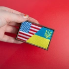 Шеврон нашивка на липучці IDEIA прапор України та США, вишитий патч 5х8 см (2200004271163) - зображення 2