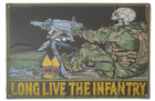 Банер кулеметник "Long Live The Infantry" 600х900 мм