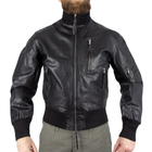 Куртка лётная кожаная Бундесвер 56 Black - изображение 5