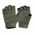 Рукавиці тактичні безпалі Pentagon Duty Mechanic 1/2 Gloves Олива XL - зображення 1