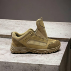 Кроссовки ботинки облегченные тактическая обувь натуральная кожа усиленная пятка и носок 47р - изображение 6