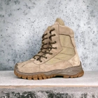 Берцы ботинки легкие тактическая обувь натуральная кожа усиленная пятка и носок 46р (3D сетка, стелька уменьшает нагрузку на стопу) - изображение 1