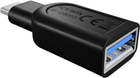 Adapter Icy Box Raidsonic USB 3.0 Type-C to USB 3.0 Type-A Black (IB-CB003) - obraz 1