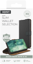 Etui z klapką Xqisit NP Slim Wallet Selection Anti Bac do Redmi Note 12 4G Black (4029948607474) - obraz 6