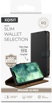 Etui z klapką Xqisit NP Slim Wallet Selection Anti Bac do Apple iPhone 15 Pro Black (4029948227610) - obraz 5