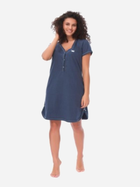 Нічна сорочка жіноча бавовняна Doctor Nap TCB.9505 M Темно-синя (5902701134679) - зображення 1
