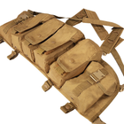 Нагрудная сумка VT-1071 разгрузка койот военная армейская на бронежилет - изображение 4