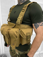 Нагрудная сумка VT-1071 разгрузка койот военная армейская на бронежилет - изображение 6