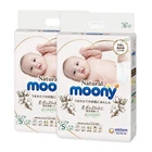 Подгузники Moony Natural S(4-8) 58шт. 2 упаковки