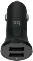 Ładowarka samochodowa Xqisit NP Car Charger 4.8 A Dual USB-A Black (4029948222363) - obraz 1