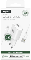 Ładowarka sieciowa Xqisit NP Travel Charger Single USB-A 2.4A + Kabel USB-A - Lightning White (4029948221540) - obraz 2