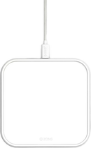 Бездротовий зарядний пристрій Zens Aluminium Single Wireless Charger 10W White (7438222397395) - зображення 1