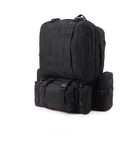 Рюкзак тактический на 55л (53х35х22 см), с подсумками, олива/ Туристический рюкзак с системой Molle - изображение 3