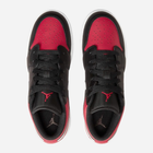 Підліткові кеди для хлопчика Nike Air Jordan 1 Low (GS) 553560-066 38.5 Чорний/Червоний (196604828345) - зображення 5