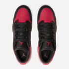 Підліткові кеди для хлопчика Nike Air Jordan 1 Low (GS) 553560-066 40 Чорний/Червоний (196604828369) - зображення 5