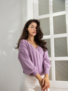 Пуловер жіночий Makover K105 S/M Фіолетовий (5903887614184) - зображення 5