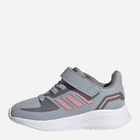 Buty sportowe dziecięce dla dziewczynki na rzepy Adidas Runfalcon 2.0 I FZ0095 22 Szare (4064036683985) - obraz 3