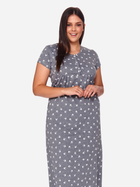 Нічна сорочка жіноча бавовняна для вагітних Doctor Nap Tm.4119 L Темно-сіра (5902701156831) - зображення 7