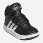 Buty sportowe chłopięce na rzepy za kostkę Adidas Hoops Mid 3.0 AC I GW0408 22 Czarne (4065418424585) - obraz 2