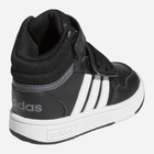 Buty sportowe chłopięce na rzepy za kostkę Adidas Hoops Mid 3.0 AC I GW0408 26.5 Czarne (4065418424554) - obraz 4