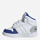 Buty sportowe chłopięce na rzepy za kostkę Adidas Hoops Mid 2.0 I GW4838 21 Białe (4064049362730) - obraz 2