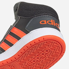 Buty sportowe chłopięce na rzepy za kostkę Adidas Hoops Mid 2.0 I GZ7780 22 Czarne (4064049358993) - obraz 6
