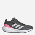 Buty sportowe dziecięce dla dziewczynki na rzepy adidas Runfalcon 3.0 El K HP5873 29 Szare (4066749886974)