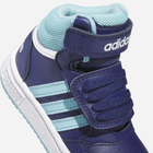 Buty sportowe chłopięce na rzepy za kostkę Adidas Hoops Mid 3.0 AC I IF5314 24 Niebieskie (4066756636890) - obraz 4