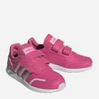 Buty sportowe dziecięce dla dziewczynki na rzepy Adidas Vs Switch 3 Cf C IG9641 31.5 Różowe (4066755736119) - obraz 2