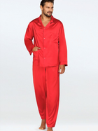 Piżama (koszula + spodnie) męska DKaren Lukas XXL Czerwona (5903251471320) - obraz 1