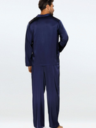 Piżama (koszula + spodnie) męska DKaren Lukas XXL Granatowa (5903251471030) - obraz 2