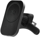 Samochodowy uchwyt z bezprzewodowym ładowaniem Xqisit NP Magnetic Car Charger Magsafe Compatible Black (4029948221335) - obraz 1