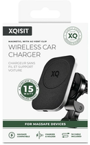 Samochodowy uchwyt z bezprzewodowym ładowaniem Xqisit NP Magnetic Car Charger Magsafe Compatible Black (4029948221335) - obraz 4