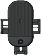 Samochodowy uchwyt z bezprzewodowym ładowaniem Xqisit NP Wireless Car Charger 15 W Black (4029948221304) - obraz 3