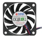 Вентилятор корпусний 60 Х 60 Х 10мм Titan, 3p/3c, 2-Ball, ультра-потік (TFD-6010HH12B)