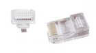 Конектор RJ-45 Cablexpert LC-PTU-01/100 модульна вилка 8P8C з наскрізними отворами, позолочені контакти (50 ШТ)