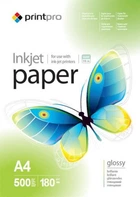 Папір А4 180г/м², PrintPro глянцевий, PG180-500, 500 арк./уп. (PGE180500A4)