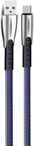 Кабель USB-Type-C 1м ColorWay, 2.4А, zinc alloy, синій (CW-CBUC012-BL)