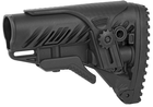 Приклад FAB Defense GLR-16 CP с регулируемой щекой для AK AR15 Черный - изображение 3