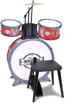 Набір ударних інструментів Bontempi Toy Band Rock Drummer з табуретом (0047663054179) - зображення 1