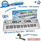 Organy elektroniczne Bontempi Music Academy 54 klawiszy Szary (0047663555737) - obraz 1
