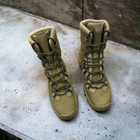 Берці черевики полегшені тактичне взуття натуральна шкіра посилена п'ята і носок 40р (3D сітка, устілка Air зменшує навантаження на стопу) - зображення 3