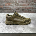 Тактические военные легкие кроссовки ботинки натуральная кожа усиленная пятка и носок 44р (Подкладка 3D сетка,стелька Air Уменьшает нагрузку на стопу) - изображение 2