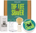 Zestaw do golenia Men rock The Life Shaver Sicilian Lime Krem do golenia 100 g + Pędzel do golenia + Stojak + Maszynka do golenia (5060796560312) - obraz 1