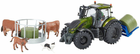 Traktor Britains Metalic Green Valtra z akcesoriami (0036881433231) - obraz 4