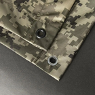 Тактичний військовий плащ-намет з люверсами (дощовик-пончо), універсального розміру, камуфляж піксель - зображення 6