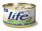 Вологий корм для кішок LifeCat з тунцем та тріскою 85 г