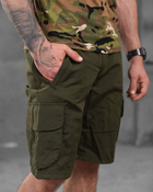 Тактические мужские шорты 5.11 Tactical M олива (16348) - изображение 4