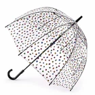 Жіноча парасолька-тростина прозора Fulton Birdcage-2 L042 Candy Leopard (Цукерковий леопард)